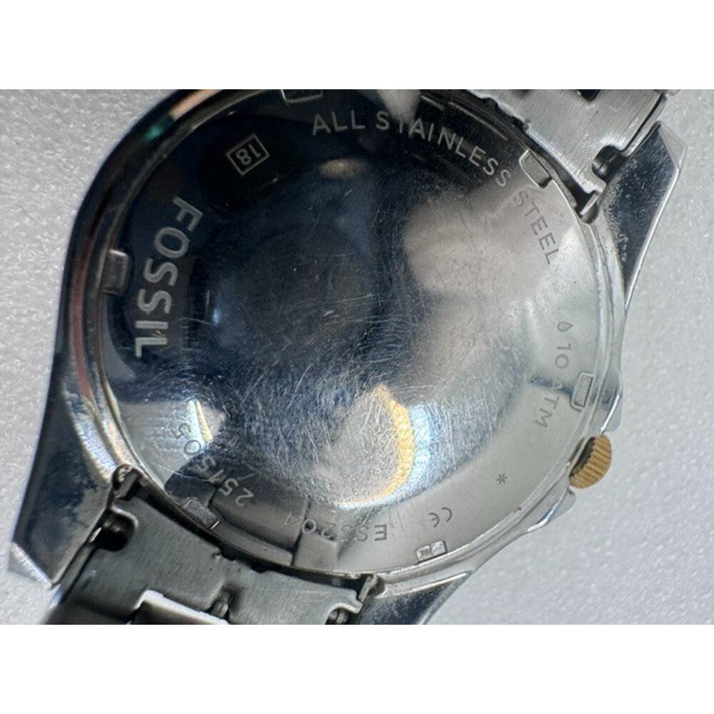 Fossil ES3204 Riley Multifunction Two-Tone Stainless Steel Watch - Picture 6 of 9